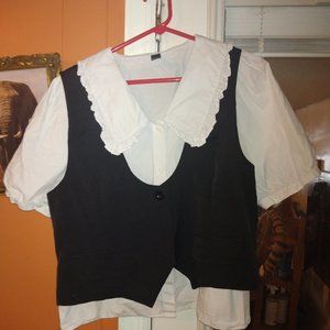 Babydoll shirt with vest